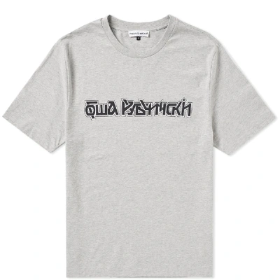 Gosha Rubchinskiy Printed Logo T-shirt In Grey - 3 | ModeSens