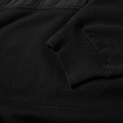 Shop Alexander Wang Long Sleeve Vintage Fleece Polo In Black