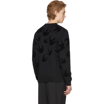 Shop Mcq By Alexander Mcqueen Mcq Alexander Mcqueen Black Swallow Clean Sweatshirt In 1000.black