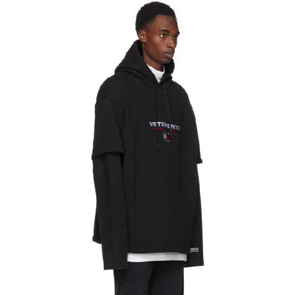 Vetements X Tommy Hilfiger Layered Embroidered Cotton Hoodie Shop, 50% OFF  | www.ipecal.edu.mx