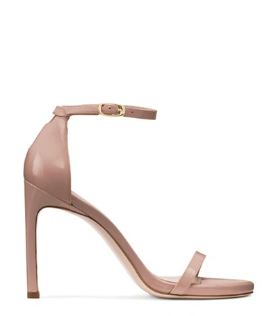 Shop Stuart Weitzman The Nudistsong In Mauve Taupe Patent