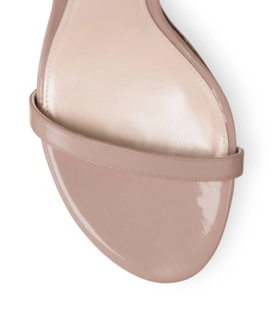 Shop Stuart Weitzman The Nudistsong In Mauve Taupe Patent