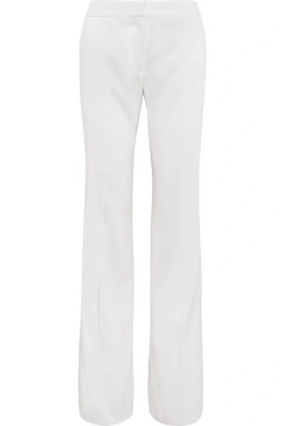 Shop Stella Mccartney Alberta Twill Flared Pants In White