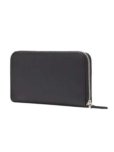 Shop Fendi Bag Bugs Zip-around Wallet In Black