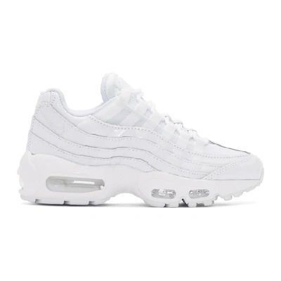 Shop Nike White Air Max 95 Sneakers In 108 White