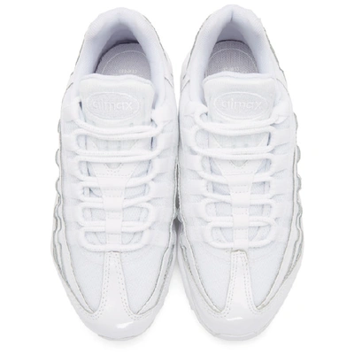 Shop Nike White Air Max 95 Sneakers In 108 White