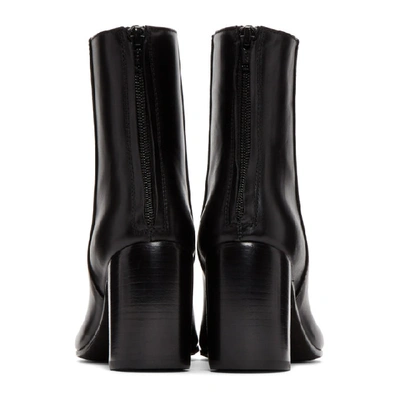 Shop Ann Demeulemeester Black Heeled Ankle Boots In 099 Black