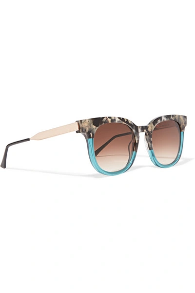 Shop Thierry Lasry Cat-eye Two-tone Acetate And Gold-tone Sunglasses In Tortoiseshell