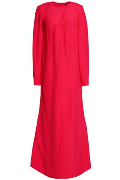 Shop Marni Woman Crepe Maxi Dress Bright Pink