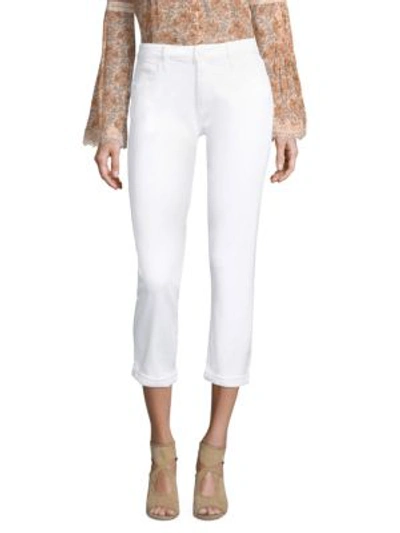 Shop Paige Brigitte Mid-rise Boyfriend Jeans In Crisp White