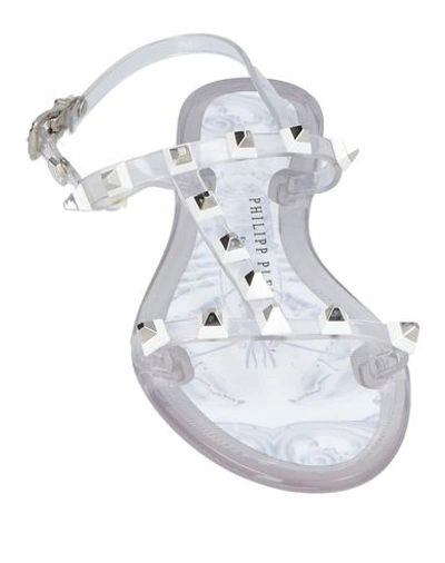 Shop Philipp Plein Sandals In Transparent