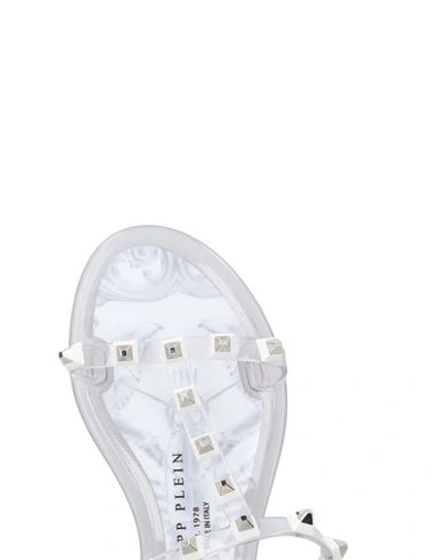 Shop Philipp Plein Sandals In Transparent