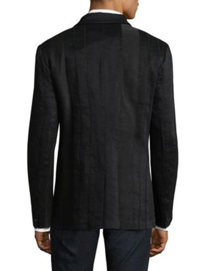 Shop John Varvatos Slim Fit Button Blazer In Black