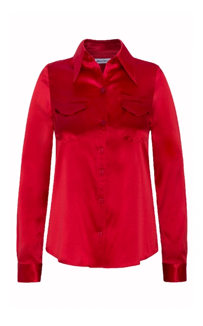 Shop Adriana Iglesias Emilie Shirt In Red