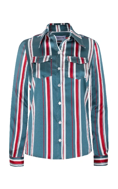 Shop Adriana Iglesias Emilie Shirt In Stripe