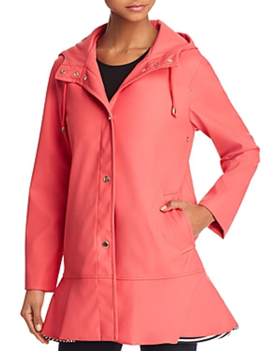 Shop Kate Spade New York Peplum Raincoat In Aladdin Pink