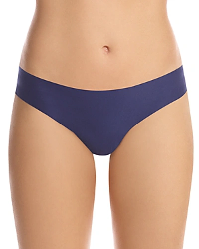 Shop Commando Butter Mid-rise Thong In Deep Sea