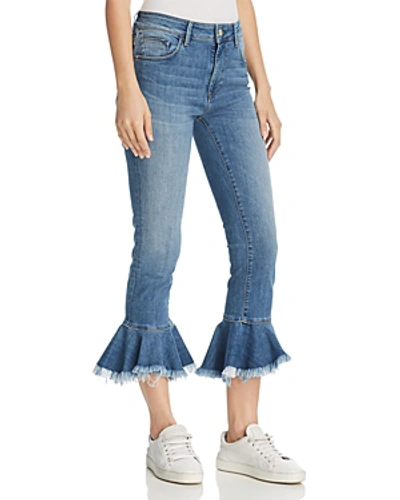 Shop Mavi Tessa Cheeky High Rise Skinny Jeans In Mid Brushed Cheeky