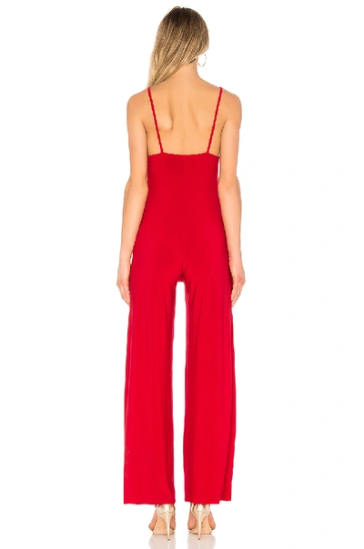 Shop Norma Kamali Slip Jumpsuit In Red