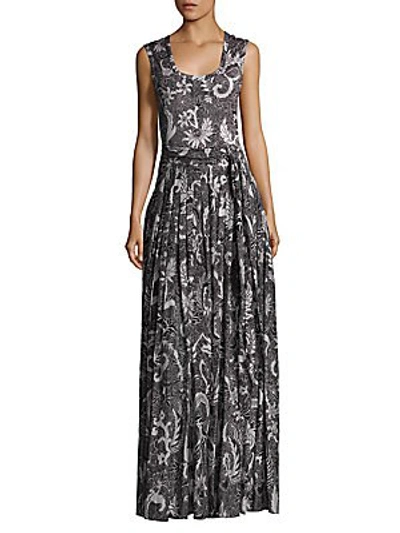 Shop Diane Von Furstenberg Pleated Silk Blend Gown