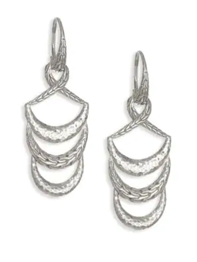 Shop John Hardy Classic Chain Hammered Silver Drop Earrings