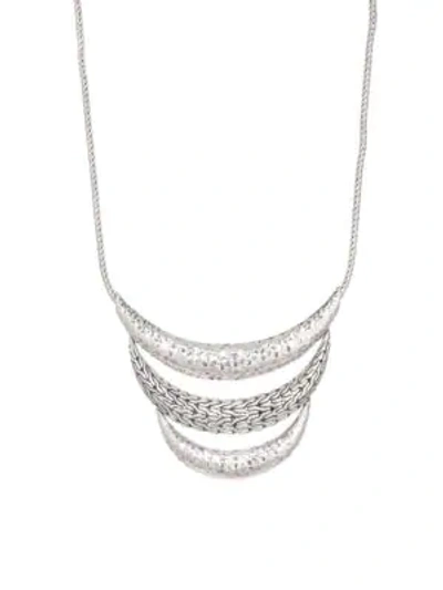 Shop John Hardy Classic Chain Hammered Silver Necklace