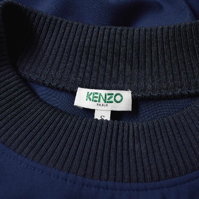 Shop Kenzo Technical Eye Crew Sweat In Blue