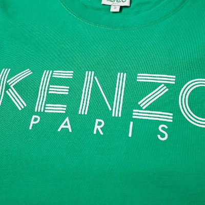 Shop Kenzo Paris Logo Tee In Green