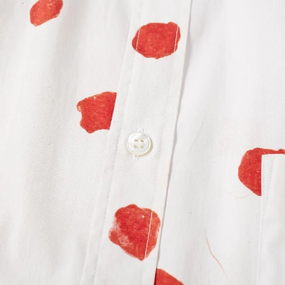 Shop Comme Des Garçons Shirt Comme Des Garcons Shirt Short Sleeve Polka Dot Print Shirt In White