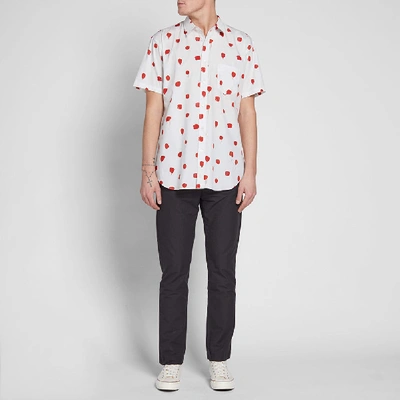 Shop Comme Des Garçons Shirt Comme Des Garcons Shirt Short Sleeve Polka Dot Print Shirt In White