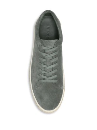 Shop Vince Ernesto Suede Sneakers In Agave