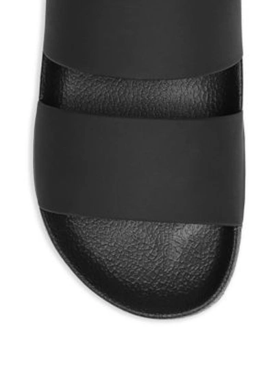 Shop Vince Mariner Dual-strap Slides In Black