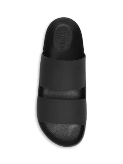 Shop Vince Mariner Dual-strap Slides In Black