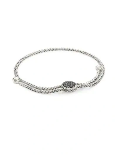 Shop John Hardy Women's Classic Chain Silver & Black Sapphire Ball Adjustable Bracelet