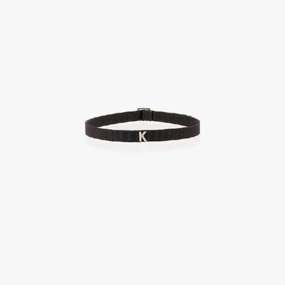 Shop Shay Diamond Initial Choker In Black