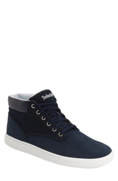 Shop Timberland 'groveton' Sneaker In Blue Washed Denim