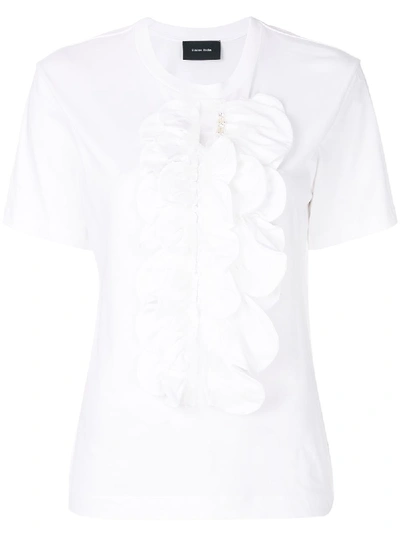 Shop Simone Rocha Embellished Pearl Tulle T-shirt