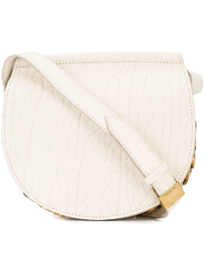 Shop Givenchy Infinity Mini Saddle Bag In White