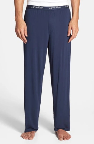 Shop Calvin Klein 'u1143' Micromodal Lounge Pants In Blue Shadow