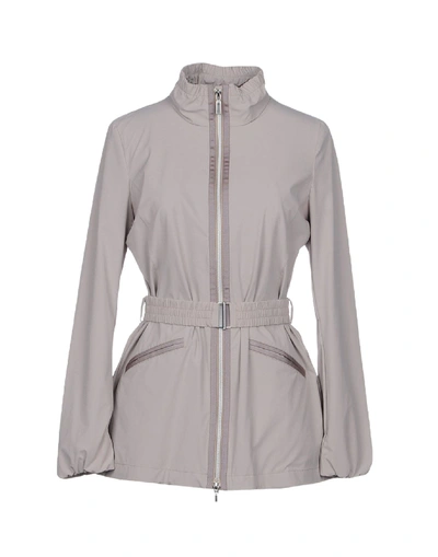 Shop Geox Jacket In Light Grey