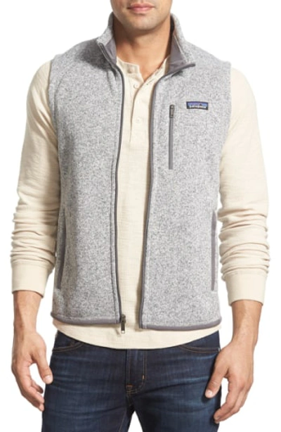 Shop Patagonia 'better Sweater' Zip Front Vest In Stonewash