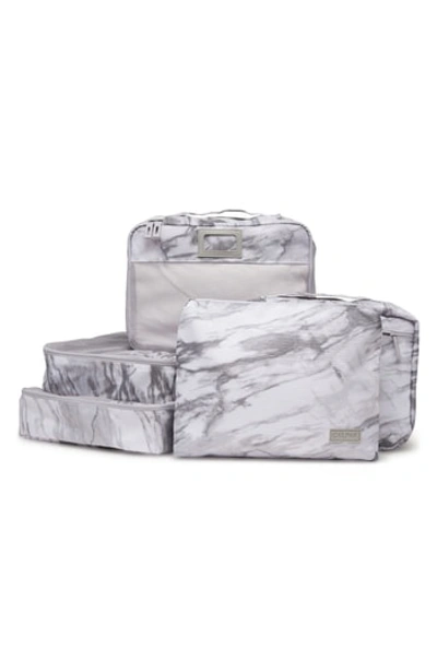 Shop Calpak 5-piece Packing Cube Set - White In Confetti