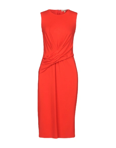 Shop Michael Kors Knee-length Dress In Red