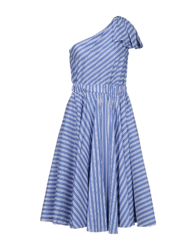 Shop Milly Knee-length Dresses In Blue