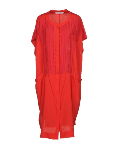 Shop Preen Line Knee-length Dresses In Red