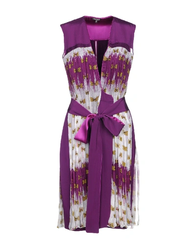 Shop Sophie Theallet Knee-length Dress In Purple