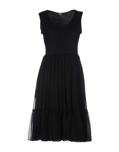 Shop Dkny Knee-length Dress In Black