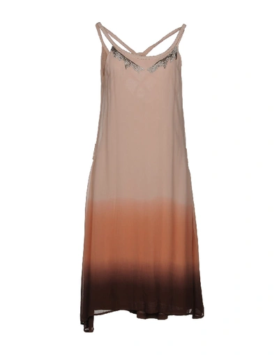 Shop Guess Knee-length Dress In Pale Pink