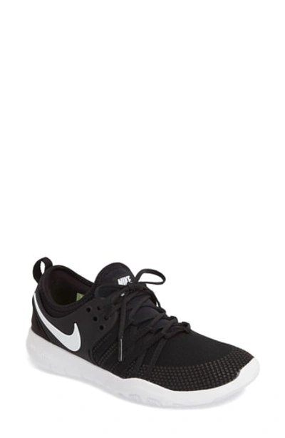 Shop Nike Free Tr 7 Training Shoe In Black/ White