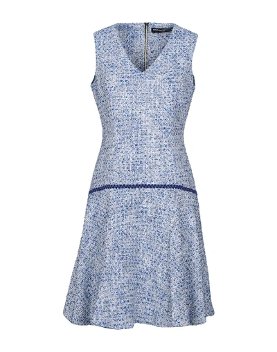 Shop Karl Lagerfeld Short Dresses In Blue
